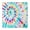 Tie Dye, variant on Outer Space Star Constellation Square Table Cover Wrinkle-Free Washable Tablecloth
