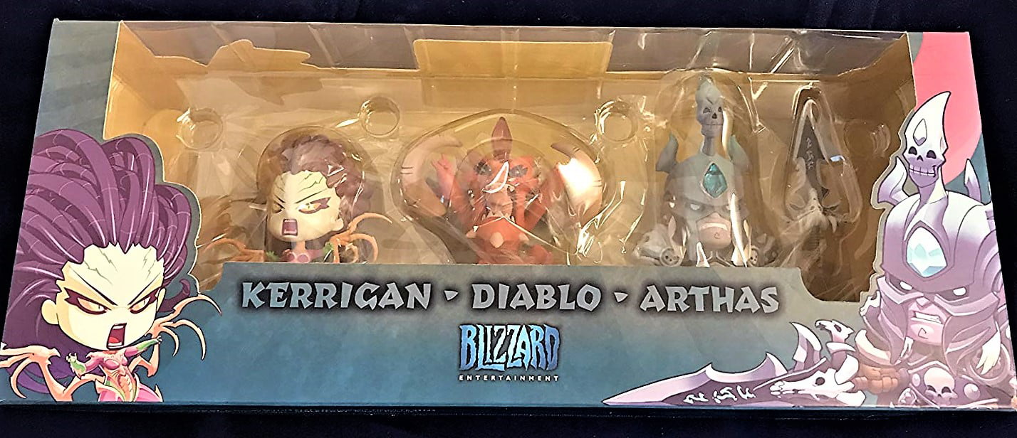 Blizzcon Blizzard 2013 Cute But Deadly Gift Set Kerrigan Diablo Arthas Figures 