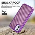 thumbnail image 4 of IBAOLEA Compatible avec Étui iPhone 11, Étui Hybride Antichoc Robuste en PC Dur et Caoutchouc Souple Trois Couches Protection contre les Chutes pour IBAOLEA iPhone 11 6.1 Pouces 2019, Marbre Vert Violet, 4 of 7