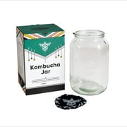 Craft a Brew | Kombucha Brewing Jar | 1 Gallon Glass Jar | Easy Pour Spout | Custom Cloth Cover | Convenient Volume Markers | Mess-Free Bottling | Proprietary Design