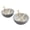Dark Gray Floral, variant on INFUSE 8 Piece Set Large Stoneware Ramen Bowl Noodles Pho Soup Dinner with Chopsticks Plates/Lids, Gray Leaves