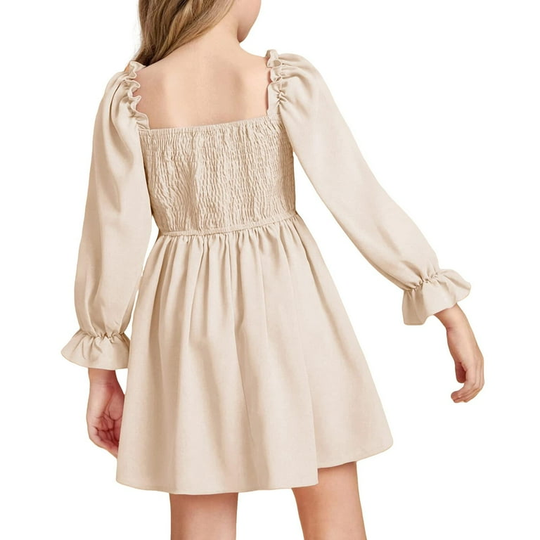 XXWXYD Square Neck Ruffled Hem Swing Dress - High Waist Lace Trim Twirl-Friendly Skirt for Birthday Parties & School Events - Walmart.com XXWXYD Square Neck Ruffled Hem Swing Dress - High Waist Lace Trim Twirl-Friendly Skirt for Birthday Parties & School Events - Walmart.com