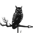 thumbnail image 4 of Metal Weathervane with Owl Ornament, Garden Stake Weather Vane Professional Measuring Tool Garden Yard Roof Mount Black09, 4 of 8