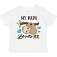 thumbnail image 3 of Inktastic My Papa Loves Me with Sloth and Hearts Boys or Girls Toddler T-Shirt, 3 of 5