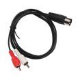 thumbnail image 3 of 7PIN Male to 2RCA Male Cable - DIN Connector, Double Shielding, Free Bending, 3.3ft Sound Adapter Cable, 3 of 5