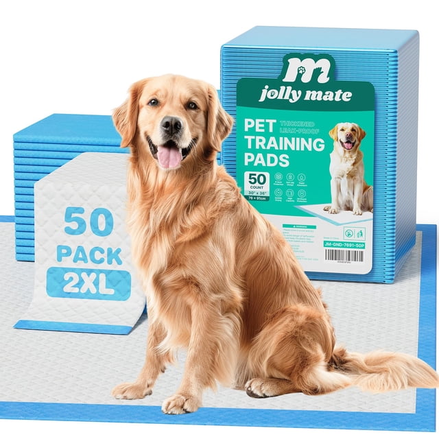 JollyMate Empapadores para Perros Extra Grandes 76x91 cm Paquete de 50