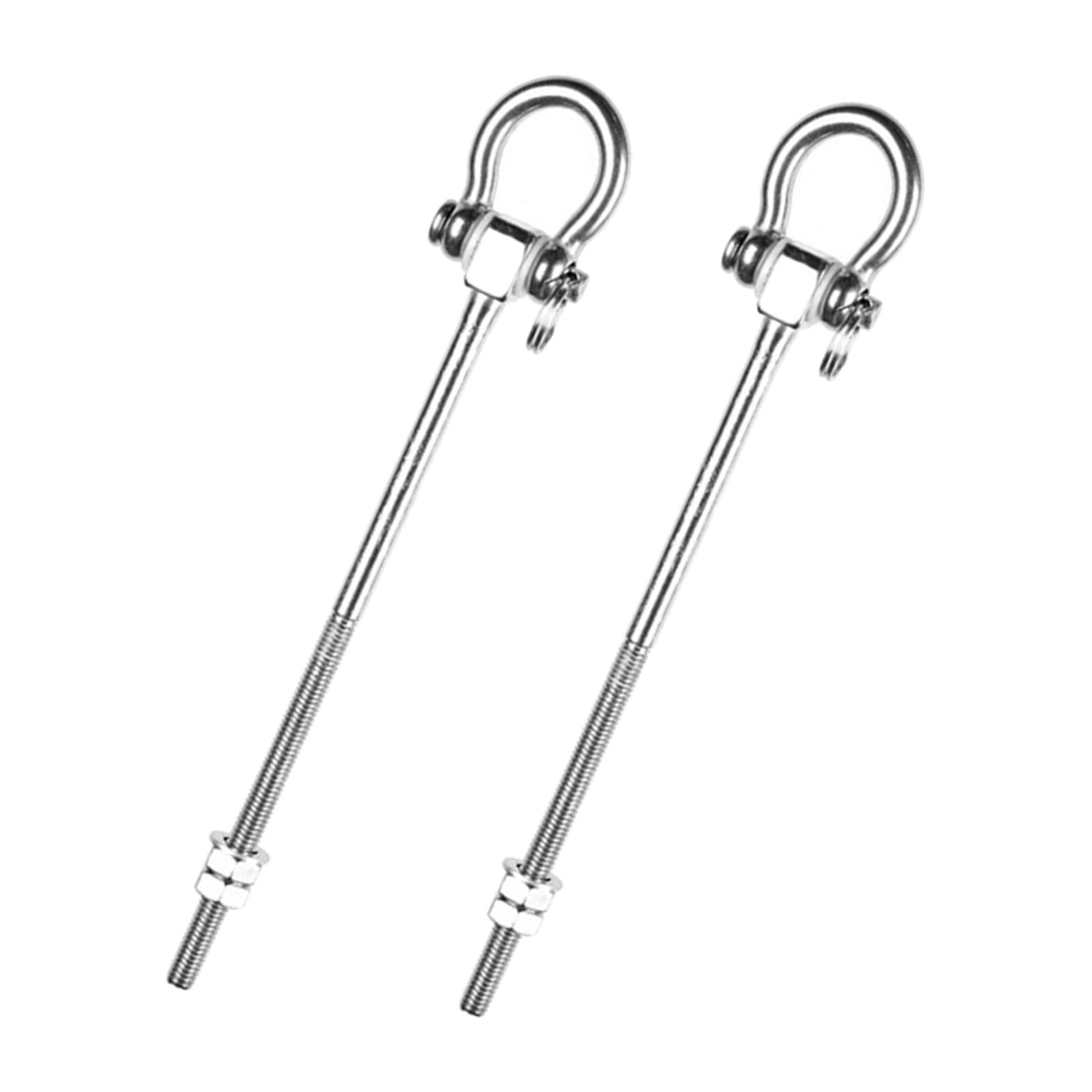 2 Pcs Crochets de Balançoire Antirouille pour Chaise Hamac de Terrain de Jeu