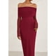 thumbnail image 5 of Vestido PRETTYGARDEN Maxi de Manga Larga y Hombros Descubiertos Vino Rojo XL, 5 of 8