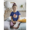 thumbnail image 2 of Cute Pink Cat W Flowers T-Shirt Toddler -Image by Shutterstock,  2 Toddler, 2 of 4