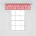 thumbnail image 2 of Ambesonne Floral Valance Pack of 2, Love Theme Flowers, 54"X12", Pale Yellow Pale Pink, 2 of 4