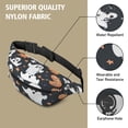 thumbnail image 5 of Fanny Pack Dark Halloween Ghosts Pumpkins and Stars Waist Pack Bag,Running Cross Bag,Waterproof Large Fanny Packs for Women Men for Travel Running Hiking Cycling, 5 of 6