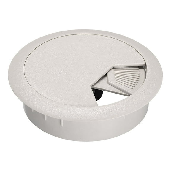 Cable Hole Cover, 2" Plastic Desk Grommet for Wire Organizer 5 Pcs (Gray)