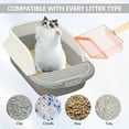 thumbnail image 2 of AFOLOREET Metal Cat Litter Scoop, Stainless Steel Speed Sifter Scooper for Kitty Litter Box - Durable Metal Scoops for Cat Poop, 2 of 7