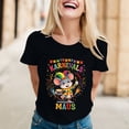 thumbnail image 2 of XAOFW Women's T-Shirts Carnival Short Sleeve Crewneck Cartoon Print T Shirt Daily Wear Relaxed Fit Tee Shirts Party Night Trendy Cozy Top, 2 of 6