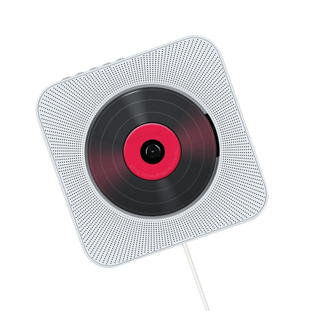 ZLight Wall Mounted CD Player Surround Sound FM Radio USB MP3 Disk White