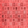 thumbnail image 1 of Ahgly Company Machine Washable Indoor Square Abstract Red Modern Area Rugs, 7' Square, 1 of 4