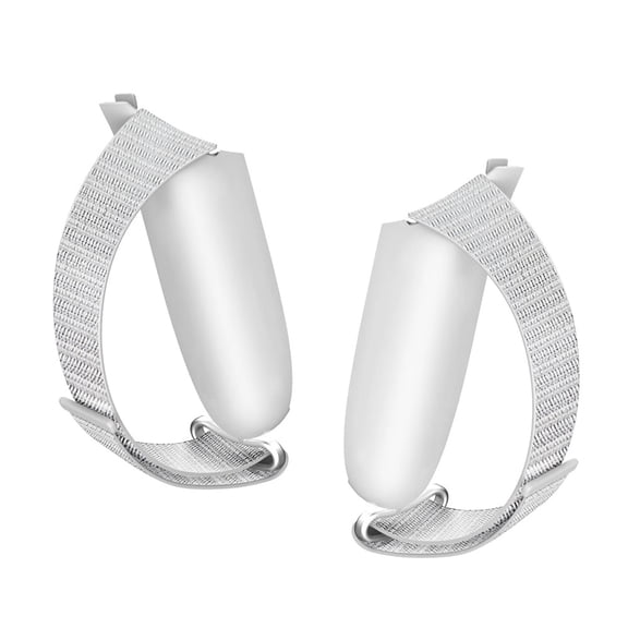Adjustable Non-Slip Hand Straps, Controller Grips For Meta Quest 3S & Quest 3, VR Controller Protector Sleeves – Sweat-Proof Silicone Grip Covers For Enhanced Gaming,White