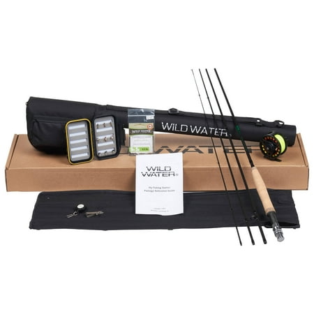 Cross Water Fly Rod - Wild Water Complete 3/4 Fly Fishing Starter Package (9' Fly Rod)