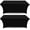 Black, variant on White Classic Black Spandex Table Covers 6FT, 2 Pack - Elegant, Durable, Stretchy 6FT Table Cover Fitted, Wrinkle and Stain Resistant, Elastic Leg Pockets