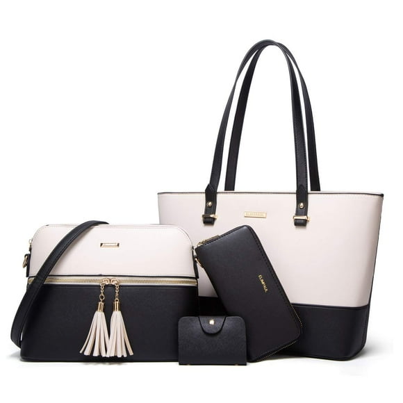 Set de bolsos YTL de piel sintética a la moda para mujer, 4 piezas