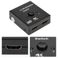 thumbnail image 3 of Splitter, Exquisite Fine Workmanship Two-way  Switcher, Gaming Consoles Laptops Projectors For PCs, 3 of 8