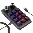 thumbnail image 4 of Portable Mini Keyboard USB Wire Control Custom Gaming Keyboard Programmable DIY Mechanical Keypad Black, 4 of 5