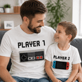 thumbnail image 3 of Player 1 Player 2 Matching Gaming Shirts, Dad And Son Gamer Shirts, Father Son Matching Outfit, Video Game Family Tee, 3 of 7