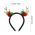 thumbnail image 4 of Diademas para mujer, diadema cuadrada con diseño de ciervos navideños, flores de nieve, accesorios para niñas, diadema para el cabello, accesorios de fotografía, diadema divertida., 4 of 4