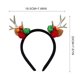 thumbnail image 4 of Diademas para mujer, diadema cuadrada con diseño de ciervos navideños, flores de nieve, accesorios para niñas, diadema para el cabello, accesorios de fotografía, diadema divertida., 4 of 4