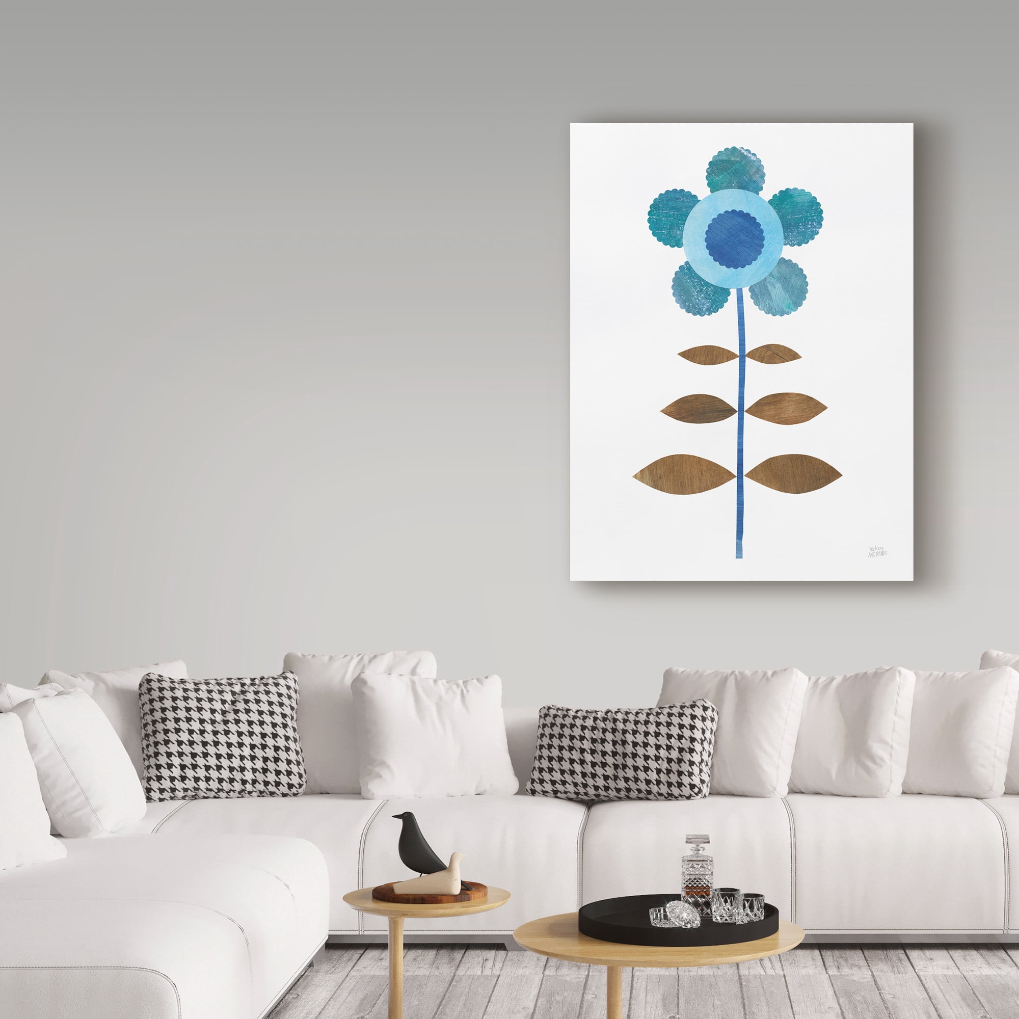 Trademark Fine Art 'Retro Blooms IV' Canvas Art by Melissa Averinos