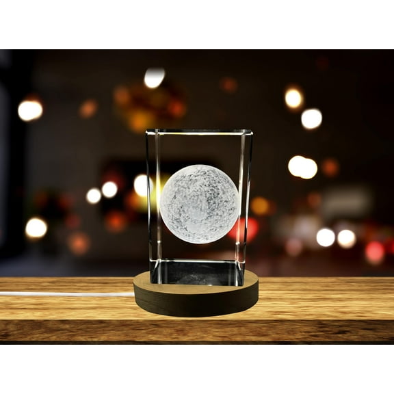 Sun 3D Engraved Crystal Novelty Decor