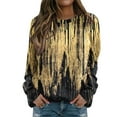 thumbnail image 1 of Pntutb Mujeres Otoño e Invierno Casual Impreso Cuello Redondo Manga Larga Jersey Blusa Sudadera tops Pntutb Pntutb-3878, 1 of 3