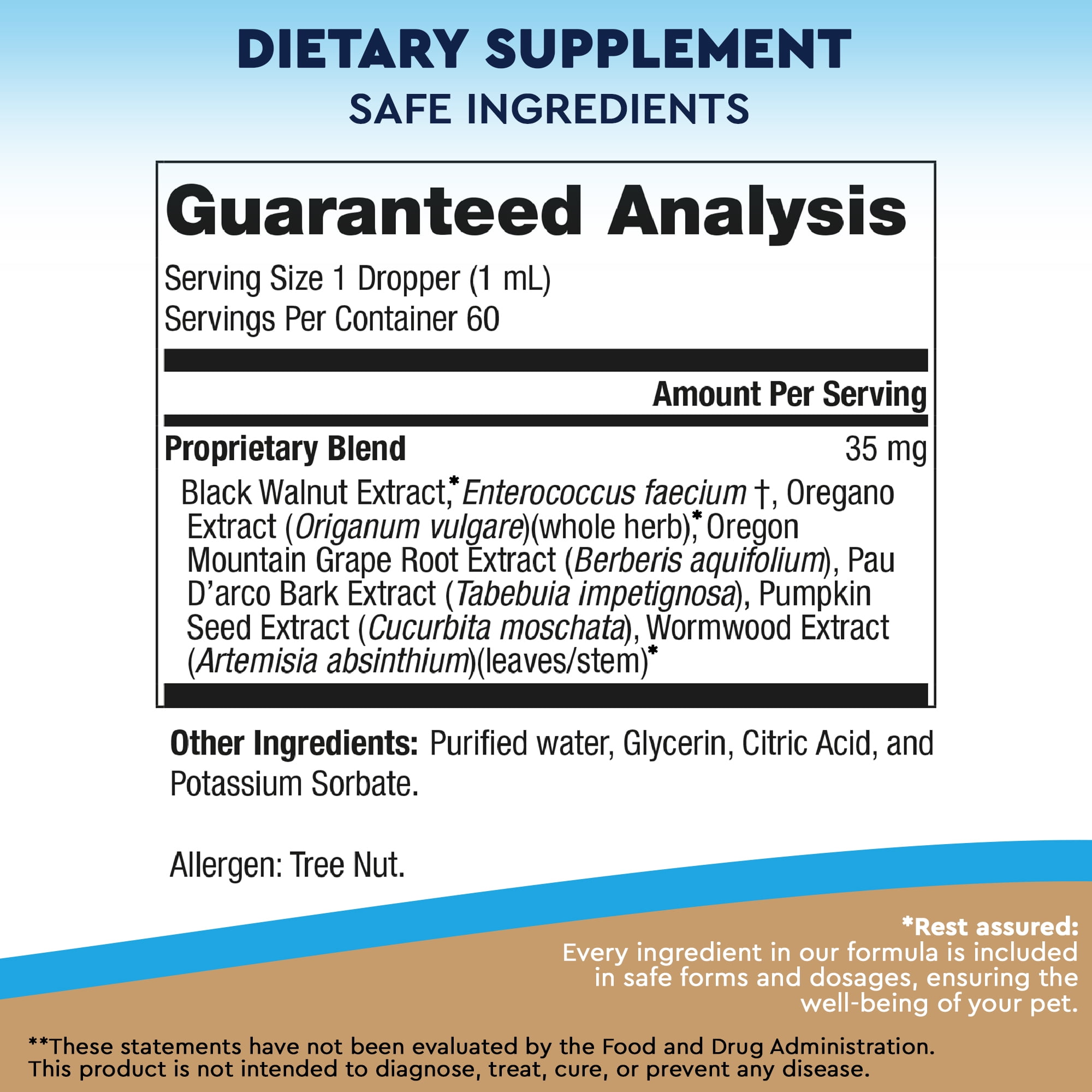 Natural Intestinal Defense for Dogs & Cats  Herbal Cleanse with Black Walnut & Probiotic  Promotes Healthy Gut & Flora Balance  Advanced Broad Spectrum Formula