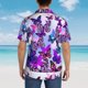 thumbnail image 4 of Balery Flying Butterflies Camisas hawaianas de manga corta para hombre, camisas playeras de corte holgado, camisas de vacaciones con botones,3X-Large, 4 of 7