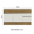 thumbnail image 3 of Gabinete Bajo Bufetera Madesa Glamy 120cm Con Encimera MB 02, 3 of 5