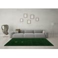 thumbnail image 3 of Ahgly Company Indoor Round Abstract Green Modern Area Rugs, 6' Round, 3 of 4