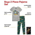 thumbnail image 2 of Quad Seven Boys Pajama Set Cozy Graphic Printed Short Sleeve Sleep Shirt and Pajama Pants 2 Piece, 2 of 7