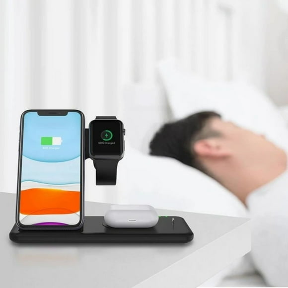 HOARBOEG Multifunctional Wireless Charger 15W Fast Foldable Mobile Phone Headset Watch Universal Bracket Wireless Charging Clearance Sale