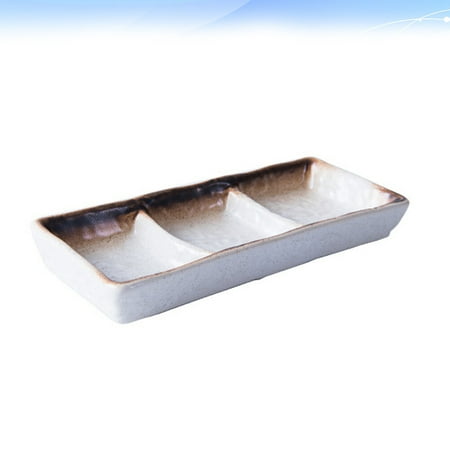 

Home Use Sauce Dish Ceramic Seasoning Dish Saucer Practical Appetizer Plates (Mocha Color)