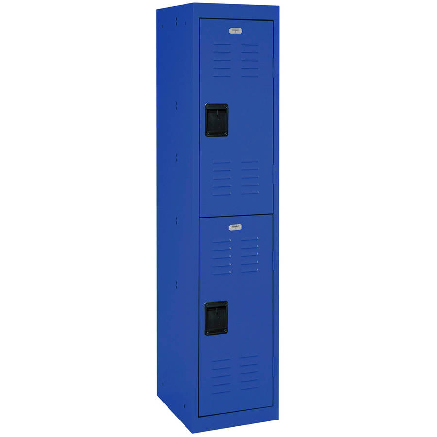Sandusky 2Tier Welded Steel Storage Locker, 66"H, Blue