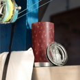 thumbnail image 3 of 20oz Tumblers Red Christmas Deer Pattern Stainless Steel Vacuum Insulated Double Wall Travel Tumbler Cups Mug with Lid and Straw,Cleaning Brush for Cold & Hot Drinks, 3 of 7