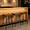 Dark Brown, variant on 3-Piece 24-Inch Tufted Faux Leather Saddle Counter Stools with Metal Legs, Dark Brown