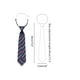 thumbnail image 2 of Corbata de rayas preatadas para hombres INSPIRE CHIC para el Día del Padre, cuello ajustable elástico, corbatas fáciles para uniforme universitario, azul oscuro, talla única, 2 of 4