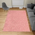 thumbnail image 2 of Mushroom Turkish Area Rug, Pattern with Different Mushrooms Doodle Monochrome Display Organic Garden, Soft Carpet for Living Room Decor with Distressed Look, 5.2' X 7.6', Coral Ivory, by Ambesonne, 2 of 4