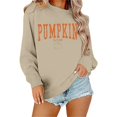 thumbnail image 4 of Holzkary Sweatshirts for Women Hoodies Pumpkin Season Sweatshirt Women Atumn Crewneck Tops Thanksgiving Pullover Graphic Printed Pullover Top Comfy Fall Winter Outfits Clothes 2025 Fashion Beige L, 4 of 9