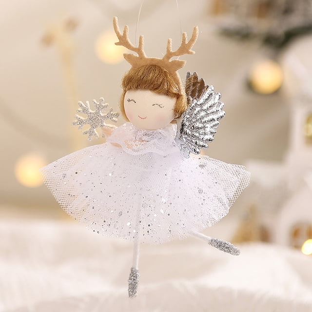 Seyotauo Christmas Angel Doll Decoration, Christmas Tree Hanging Ornaments, Thanksgiving Day Birthday Gifts, Fairy Presents, Tree Hanging Pendant, Home Party Ornament, Gift Toys for Woman Girlfriend