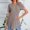 Brown, variant on Tbopshirt Top for Women,Fashion Women Causal Round Neck Solid Blouse Short Sleeve Loose T-Shirt Summer Tank Tops