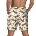 thumbnail image 4 of Uemuo Leopard Print Pattern Mens Swim Trunks Quick Dry Board Shorts with Mesh Lining, Stretch Beach Shorts Quick Dry No-Chafing Board Shorts-3X-Large, 4 of 9
