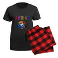 thumbnail image 5 of CafePress - Artist Pajamas - Women's Short Sleeve Print T-Shirt and Pants Dark Cotton Pajama Set, 5 of 7