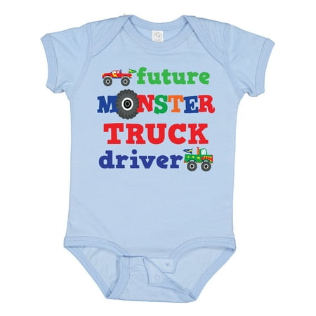 

Inktastic Monster Truck Future Driver Gift Baby Boy Bodysuit